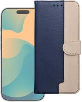 Oem Dėklas su klapką na Xiaomi Redmi NOTE 15 PRO 5G Split Book tamsiai mėlyna ir kreminė