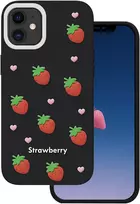 TFO Braškių dizaino dėklas iPhone 11 juodas