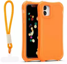TFO Telforceone „Safepop“ dėklas su dirželiu, skirtas „iPhone 11“, oranžinis