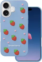 TFO Telforceone Braškių spalvos dėklas, skirtas „iPhone 16 6,1“; mėlynas
