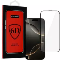 Tel Protect Topt Full Glue 6D Apsauginis stiklas skirtas Apple iPhone 16 Pro Juodas