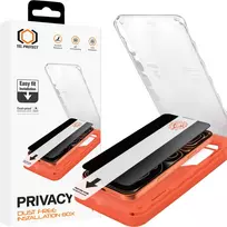 Grūdintas stiklas Tel Protect Dust-Free Easy Fit Privacy Titan skirtas Apple iPhone 17 Pro Max juodas
