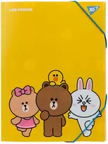 Aplankalas su gumele YES Line Friends A4