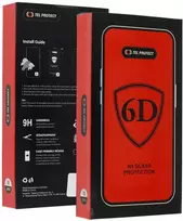 Apsauginis stiklasTel Protect Full Glue 6D skirtas SAMSUNG GALAXY A56 5G juodas – 10 vnt
