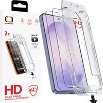 Grūdintas stiklas Tel Protect Dust-Free Easy Fit Full Glue 6D skirtas Samsung Galaxy S26 juodas (with fingerprint unlock) – 2 vnt