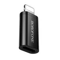 Borofone Adapteris BV26A – Type C to Lightning – juodos spalvos