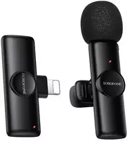 Borofone prisegamas belaidis mikrofonas BFK16 Winner Lightning juodas