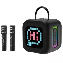 Blavec nešiojama kolonėlė Bluetooth WS-09 Karaoke Fun – 10W su 2 mikrofonais (WS09-2MB) juodos spalvos