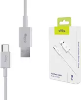 Allity Sp. su o.o. „Allity“ laidas AUC-03 USB-A - USB-C 1,0 m 3A, baltas