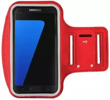 Toptel Topt Armband SLIM Type 1 dėklas skirtas Apple iPhone 15 Pro Max/16 Pro Max/Samsung A15/A16/A25/A34/A55/M35/S20 FE/S24 FE/S24 Plus/S24 Ultra (6,0 Inches) Raudonas