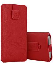 WONDER Deko Pouch dėklas (Size M) skirtas Apple iPhone 5/Nokia 215 4G/225/5310 2020 red