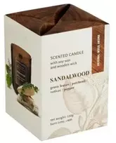 Mondex Kvapioji žvakė stiklinėje WOOD 150g SANDALWOO sojų