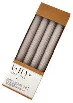 Mondex Komplet 4vnt. świec VELA OŁÓWEK2,2x23cm šviesiai pilka