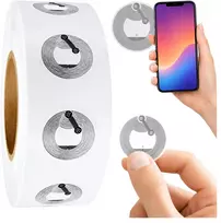 NFC lipdukas NTAG213 - 25 mm - 140 baitų - lipnus 13.56 MHz