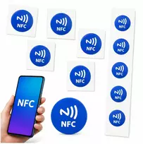 NFC lipdukas NTAG213 - 25 mm - 140 baitų - lipnus 13.56 MHz