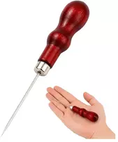 Odinė yla – kriaušės formos – 14.5 cm – apmušalams – medine rankena