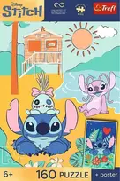 Trefl Dėlionė 160 PremPlus Kids Stitch na fali 15436