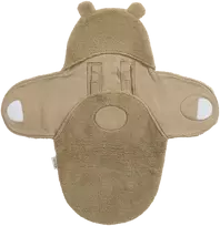 Meyco Baby Teddy automobilinės kėdutės vokelis kūdikiui Bear Warm Brown