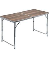 Sulankstomas turistinis stalas Cattara Double – rudas