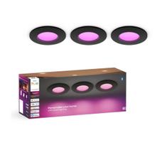 Philips - Komplektas 3x RGBW LED vonios įleidžiamų šviestuvų su dimeriu Hue SLIM LED/8,3W/230V IP44