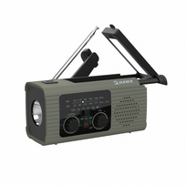 Hawk HWRDI410GN Radio Solar Dynamo With Flashlight