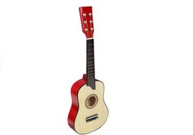 Garso sistemos ir priedai // Muzikos instrumentai // Gitara Drewniana z Kostką Kremowa