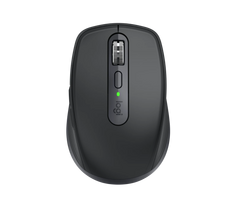 Logitech MX Anywhere 3S for Business Wireless Mouse, RF Wireless + Bluetooth, 8000 DPI, Graphite