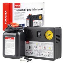 Įrankiai ir matavimo prietaisai // Įrankių, priedų naujienos // Zestaw naprawczy do opon z kompresorem 31mm 12v amio-04930