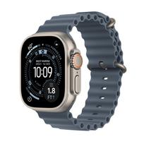 APPLE Apple Watch Ultra 3 (GPS + Cellular) 49 mm natural titanium case and blue Ocean Band (MEWH4KS/A)