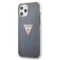 GUESS GUHCP12LPCUJULDB iPhone 12 Pro Max 6.7" dark blue hard case, Jeans Collection