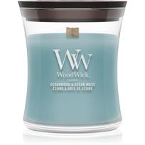 Woodwick Cedarwood & Ocean Moss kvapioji žvakė medinė dagtis 85 g