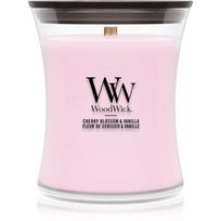 Woodwick Cherry Blossom & Vanilla kvapioji žvakė medinė dagtis 275 g
