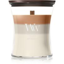 Woodwick Trilogy Café Macchiato kvapioji žvakė medinė dagtis 275 g