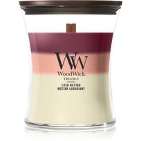 Woodwick Trilogy Lush Nectar kvapioji žvakė medinė dagtis 275 g