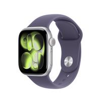 APPLE Apple Watch Series 11 (GPS) 42 mm silver aluminum case with hazy purple sport band, S/M (MEU64QN/A)