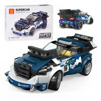 Techniniai kaladėlės Sportinis automobilis NAVY BLUE 164 dalių rinkinys + lipdukai ZA5745
