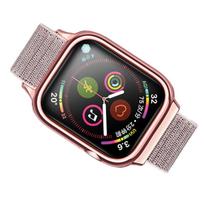 USAMS Apple Watch strap with case for 4/5/6/7/SE 44/45mm, rose gold, ZB74IW4 (US-ZB074)