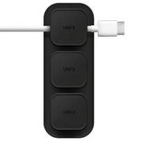 uniq Pod Mag magnetic cable organizer + base charcoal dark grey