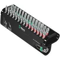 Wera Tools 05057430001 - Šešiabriaunių, Phillips, Pozidriv, Torx antgalių rinkinys - 1 x 1/4x50, 2 x PH 1x25, 5 x PH 2x25, 2 x PH 3x25, 2 x PZ 1x25, 6 x PZ 2x25, 2 x PZ 3x25, 1 x TX 10x25 - 25,4 / 4 mm (1 / 10,20cm (4)) - Šešiabriaunis (05057430001)