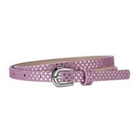 Vaikiškas diržas kelių skylučių dizainas Reguliuojamo ilgio juosta Džinsų Suknelė Diržas Diržas blizgučiais dekoruotas aksesuaras rožinė raudona spalva
