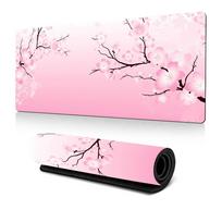 Neslystantis stalo kilimėlis, susiuvami kraštai Klaviatūros kilimėlis Stalo dekoras Didelis pelės kilimėlis 300x800x3mm pink
