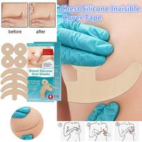 Reusable Silicon Gel Invisible Stickers Circular Arc Chest Invisible Concealer Scar Repair Patch Tattoo Flaw Conceal Tape one size