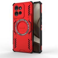 Dėklas Motorola Edge 50, magnetinė adsorbcija, belaidžio įkrovimo dangtelis, Moto Edge 50 Fusion 50 Pro 50 Neo dėklas, Moto Edge 50 dėklas Motorola Edge 60 Fusion raudona