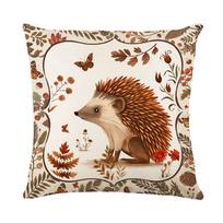 New Autumn Printed Letter Pillowcase Amazon Sofa Bedside Waistline Pillow Cushion 45 * 45cm (linen)