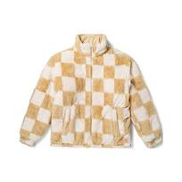 Vans langeliu šiltas dvipusis striukė moteriška striukė kreminės baltos spalvos VN000F8YDJR S white