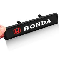 Honda Automobilio LED Priekinės Variklio Dangčio Grotelių Emblema Ženklelis Dekoratyvinis Žibintas Honda Civic Mugen Accord Odyssey JAZZ CRV Fit Hrv Jazz CBR ruda