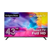 TV Kruger&Matz 43" FHD Google TV,  DVB-T2/S2/T/C   H.265 HEVC