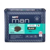SENI įklotai vyrams MAN EXTRA BLACK LEVEL 3, 15 vnt.