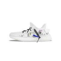 Adidas Originals Yeezy Boost 350 V2 Abrasion Resistant Abrasion Resistant Low top Casual Shoes Unisex White Blue HQ6316(Team373-) 36⅔