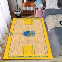 Golden State Warriors Basketball Court Pattern Carpet for Home Decor Suitable for use as an anti-slip for living room bedroom sofas 40x60cm( 15x23in ) yellow